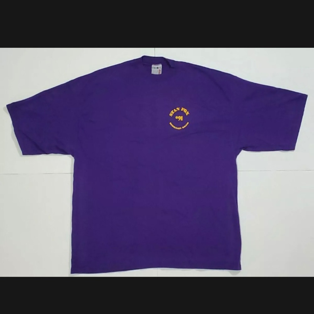 Vintage Stan Fox T Shirt 2XL Men Hemelgarn Racing